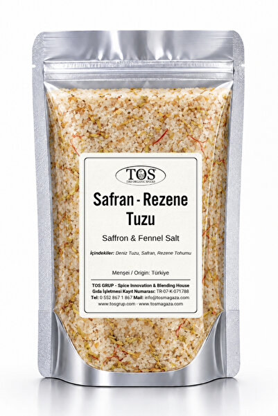 TOS The Organic Spices Safran - Rezene Tuzu 500 gr (1. Kalite) Saffron - Fenn...