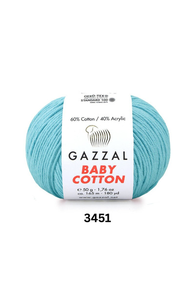 Gazzal Baby Cotton El Örgü İpi - Amigurumi İpi - 50gr