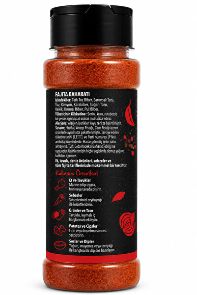 Esmergil Fajita Baharatı 100 Gr – Tavuk ve Et Fajita İçin Meksika Baharat Karışımı