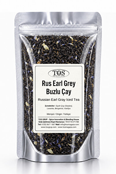 TOS The Organic Spices Rus Earl Grey Buzlu Çay 40 gr (1. Kalite) Russian Earl...