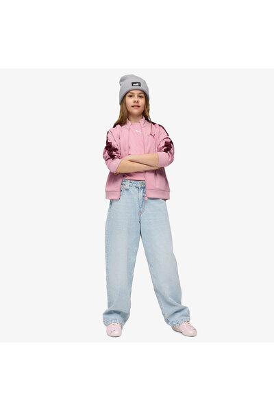 Puma T7 Pembe Genç Spor Ceket (7–16 Yaş) 62989865