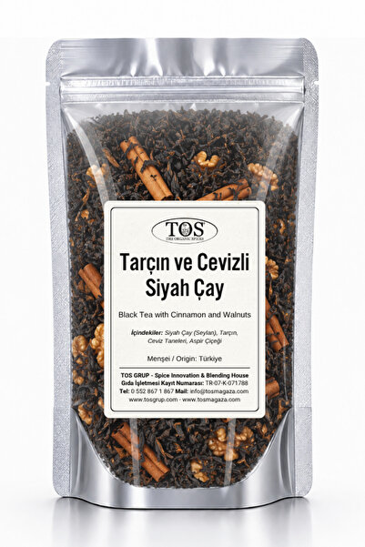TOS The Organic Spices شاي أسود 40 جرام - مع القرفة والجوز (1. الجودة) شاي ال...