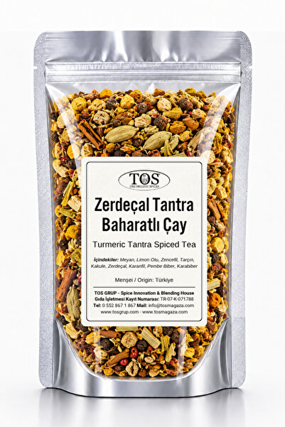 TOS The Organic Spices Turmeric Tantra of Turmeric - 100g Spicy Tea (1St) Qua...
