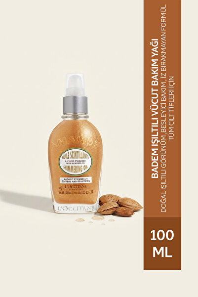 L'Occitane Almond Shimmering Oil - Badem Işıltılı Nemlendirici etkili, iz bır...