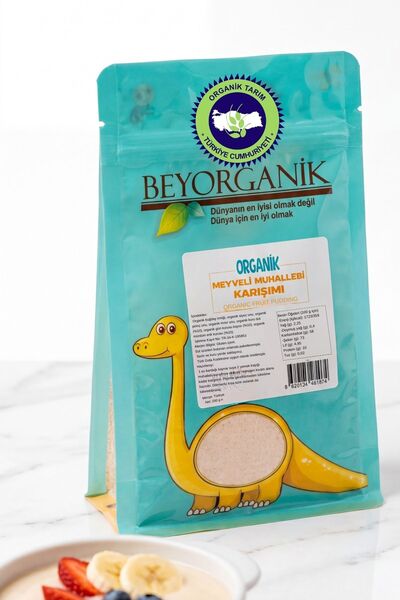 BEYORGANİK Organik Meyveli Muhallebi Karışımı 200gr (ÜÇ MEYVELİ)