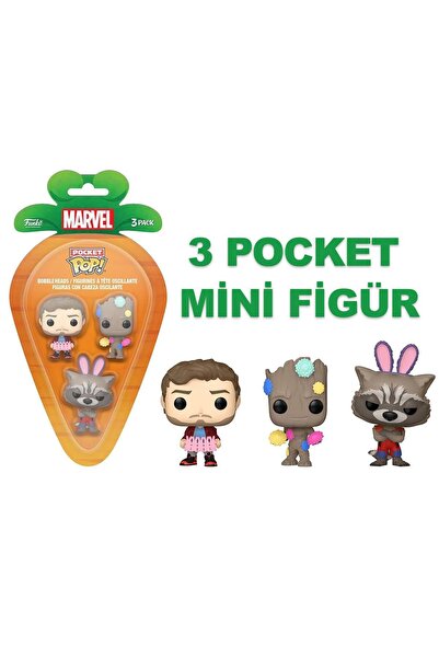 Funko 3-Pack Carrot Pocket Pop Guardians Of The Galaxy