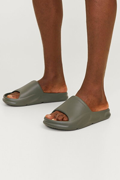 Jack & Jones Men's Textured Flat Slippers - Status