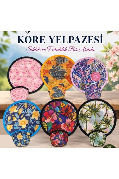 Parmend Life 25 Cm Katlanır Kore yelpaze Serinlik
