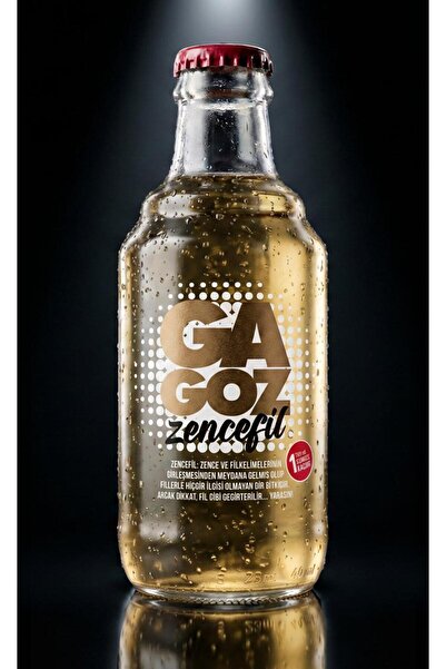 GA GOZ Gazoz Zencefil Aromalı Gazlı İçecek - Ginger Ale 250 ml x 6'lı Paket
