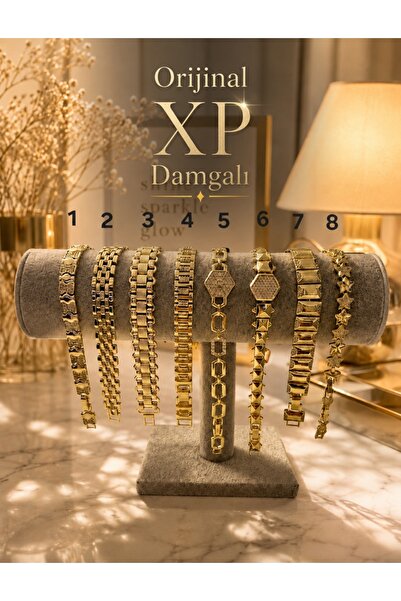 XUPING JEWELRY Xuping Kuyumcu İşçiliği 14 Ayar Altın Kaplama Zirkon Taşlı Bil...