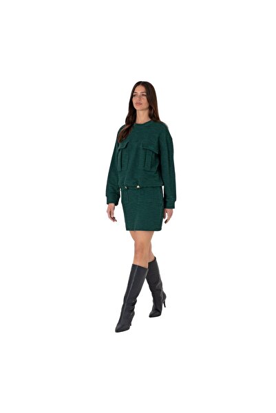 U.S. Polo Assn. Women's Dark Green Knitted Skirt 2008603