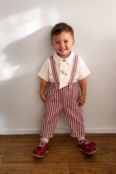 Noy Noy Erkek Bebek Keten Görünümlü Şık Slopet Takım