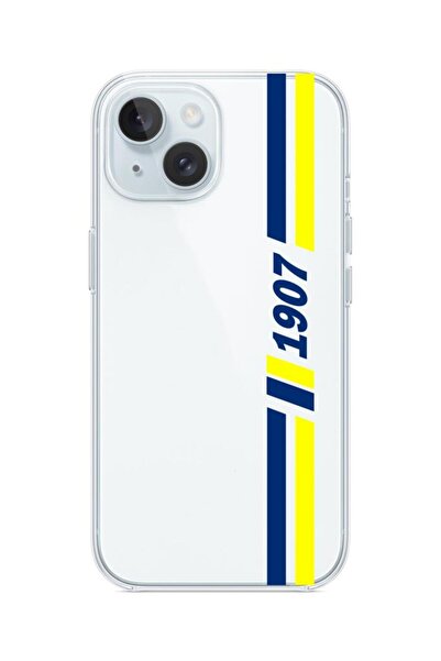 3GEN CASE iPhone 15 Uyumlu Renkli Desenli Şeffaf Silikon Kılıf