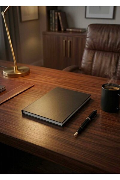 mercanpromosyon Kişiye Özel İsim Yazılı Siyah Sert Kapak Defter - 200 Sayfa (...