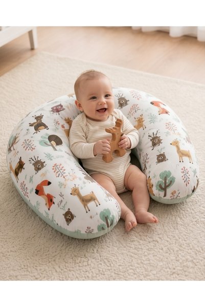 ebabynest Zigzag Series Black Breastfeeding Pillow