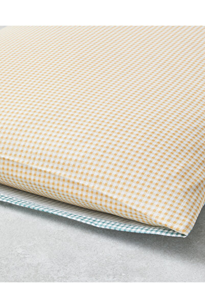 English Home Petit Check Pamuklu 2'li Yastık Kılıfı 50x70 cm Sarı-Yeşil