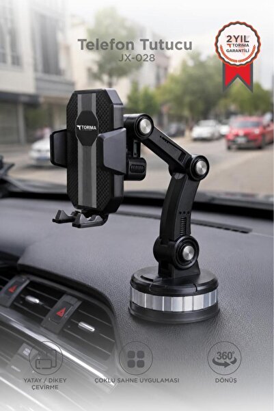 Torima Telefon Tutucu 360 Derece Dönebilen Oto Aksesuarları JX028 Siyah