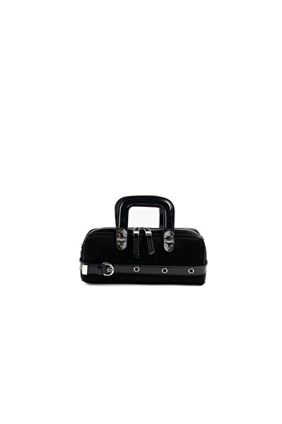 Silver Polo Women / Girls Shoulder Bag 1258-48312 Bag M158 Black-Patterned Black