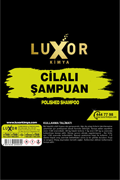 Luxor Kimya 200 ML Cilalı Oto Şampuanı Oto Yıkama Köpüğü
