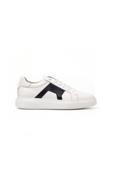 John May حذاء رياضي رجالي OG-437 باللون الأبيض والأزرق الداكن