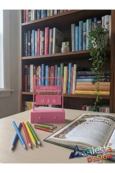 Alesta EP Design İsme Özel Tasarım Kitap Okuma Sayacı, Bu Yıl Okuduğum Kitap ...