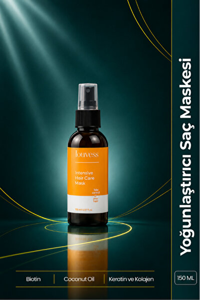 Louvess Yoğun Saç Bakım Maskesi (Biotin - Keratin ve Kolajen - Hindistan Cevi...