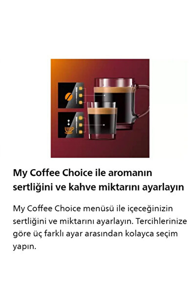 Philips Dokunmatik ekran-Klasik süt köpürtücülü 2000 Serisi Tam Otomatik Espr...