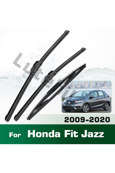 Choice Wiper Front & Rear Wiper Blades Set Kit For Honda Fit Jazz MK2 MK3 200...