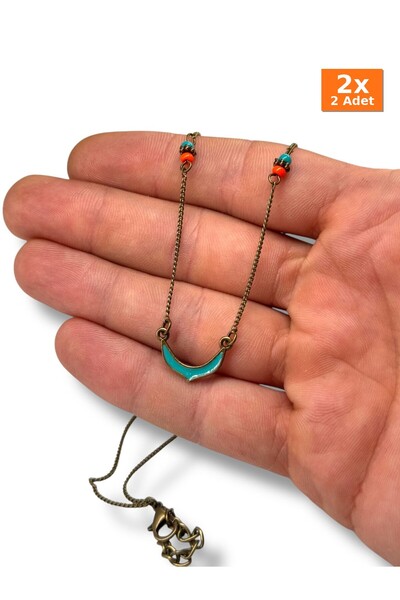 Bozhi Necklace Glass Beads Business Woman Style