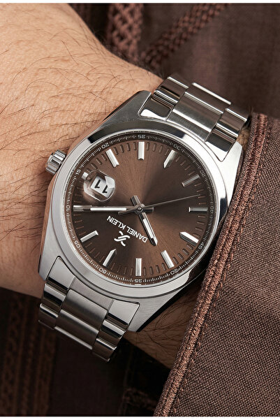 Daniel Klein Premium Silver Stainless Steel Watch for Men DK.1.14137-5