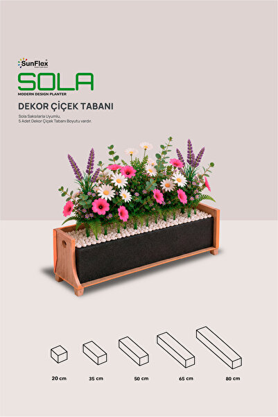 SUNFLEX Sola Dekoratif Saksılar ile Uyumlu - Dekor Çiçek Tabanı