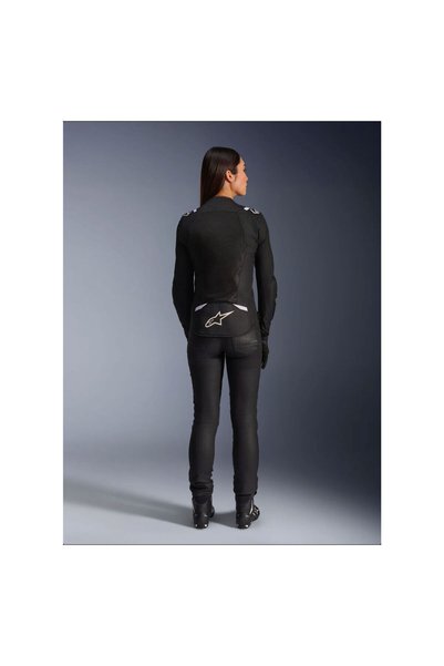 Alpinestars Stella T-SPS Air V2 Korumalı Kadın Motosiklet Montu Siyah Beyaz