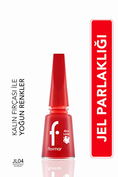 Flormar Oje - Jelly Look Nail Enamel Jl04 Scarlet 8690604233625