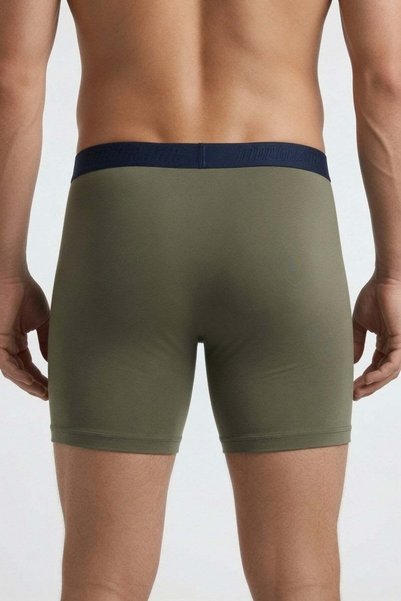 Starbattal Boxeri cu picior lung din Lycra pentru bărbați, mărime mare 11906 KHAKI