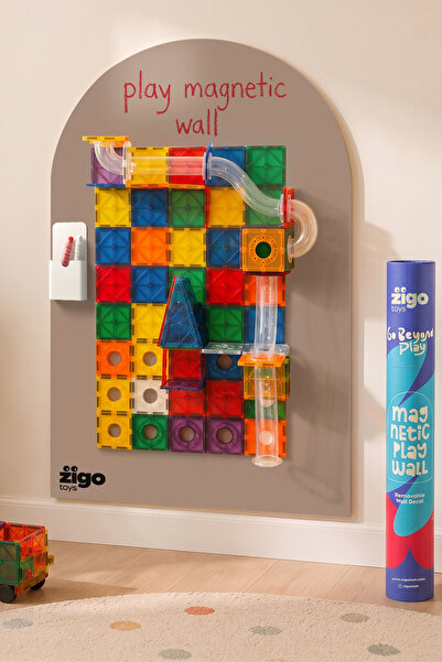Zigo Toys 60x95cm Çıkarılabilir Manyetik Duvar Panosu – Yapışkanlı Pano, Çocu...