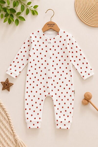 dinamik çocuk Boys Girls Unisex Baby Printed Snap Fastener Newborn Romper 100...
