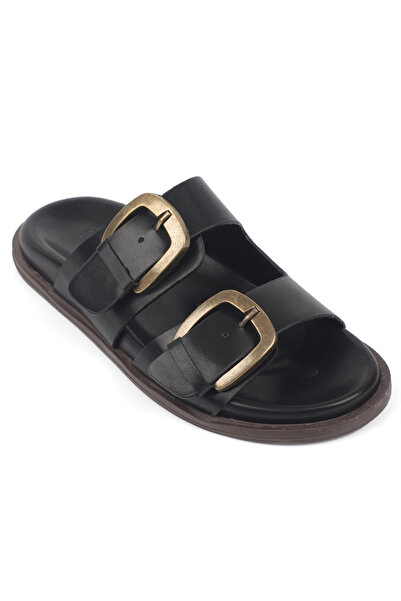 Capone Outfitters Ilyssa Two-Strap Buckle Women's Slippers