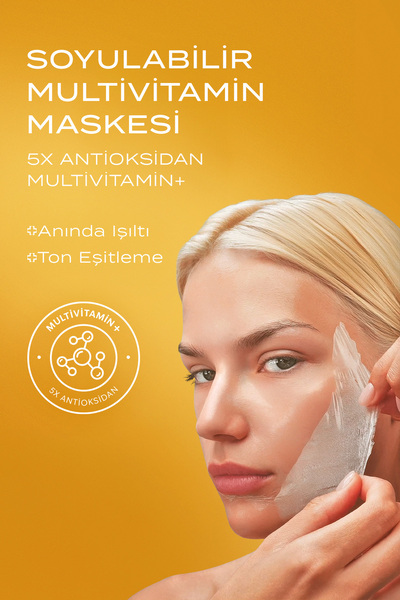 Acqua Perfection Multi Vitamin | C B5 B3 | Cilt Aydınlatıcı ve Leke Karşıtı Soyulabilir Yüz Maskesi