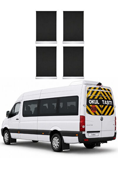 KAPOTO Volkswagen Crafter Ön Arka Siyah Krom Detaylı 4 Lü Set Paçalık Takımı ...
