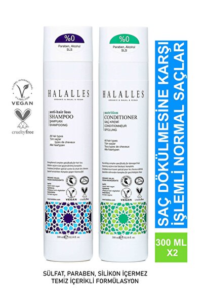 Halalles Saç Dökülmesine Karşı İşlemli Normal Yapılı Saçlara Vitamin Biotin A...