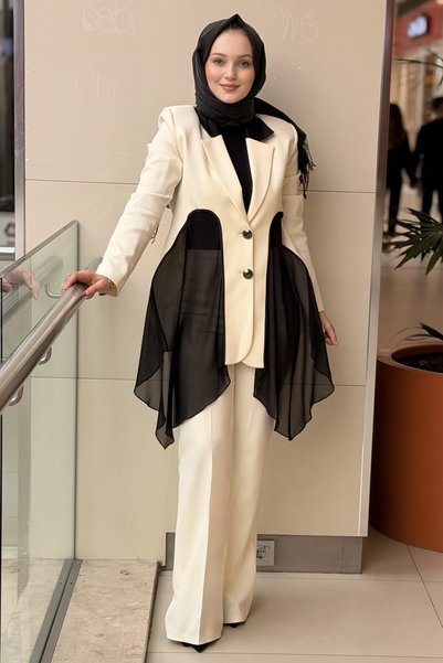 MİANOTTE Spanish Trousers with Side Zipper at the Waist