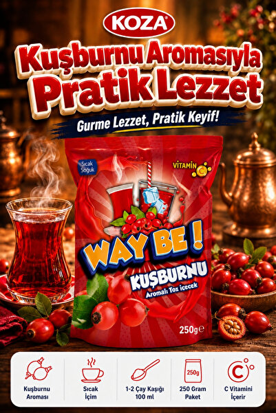 Koza Gurmelerin Seçimi Kuşburnu Aromalı Premium Kuşburnu Çayı Oralet İçecek T...