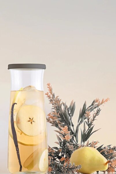 LAV Vera Cam Karaf Tekli 1,2 L Gri Silikon Kapaklı (Sürahi )