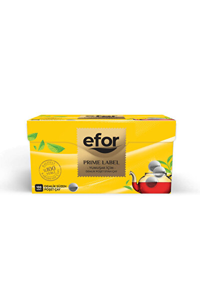 Efor Prime Label Demlik Poşet Siyah Çay 3,2 gr x 100 Adet