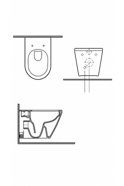 VitrA Integra 7041L003-0090 Rim-ex Asma Klozet, 54 cm, Beyaz