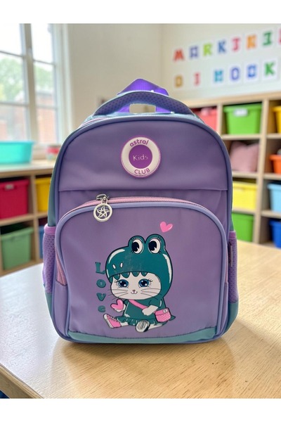 bentopia Astral Kids Ortopedik Anaokulu ve Kreş Çantası - Sevimli Hayvan Figü...