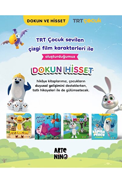 Artenino TRT ÇOCUK DOKUN VE HİSSET 4' LÜ SET KİTAP