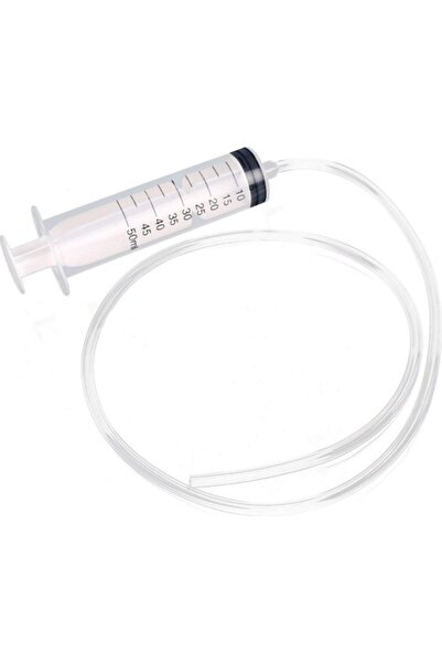 OkulStore Okul Store Plastik Büyük Şırınga Sıvı Emme Enjektörü 50ML - Şeffaf ...