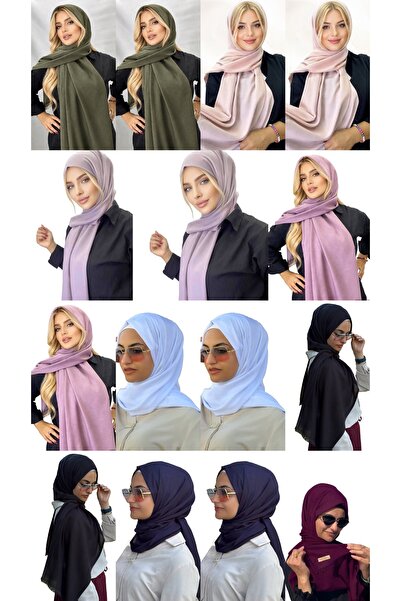 ALDAIYR 15 Pashmina Shawls Viscose Cotton 150 Gr
