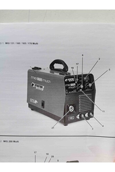 STAYER MULTİ KAYNAK MAKİNASI STY-MIG131